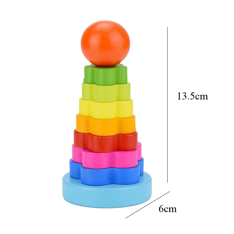 Montessori Baby Toys, 3D Wooden Puzzles for Early Learning, Educational Wooden toys