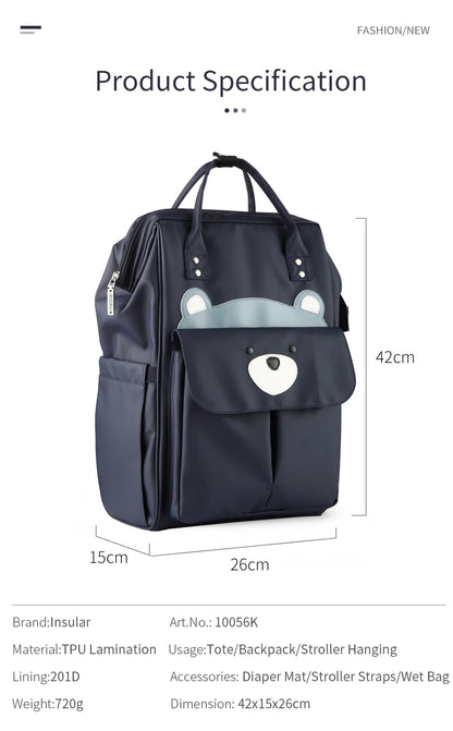 Insular Waterproof Mummy Nappy Backpack