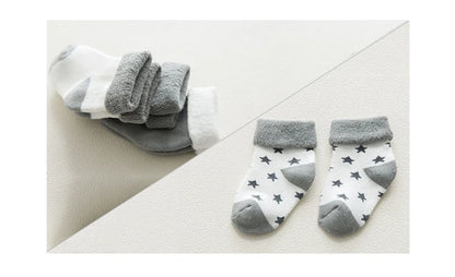 5 Pair Thick Cartoon Cotton Socks