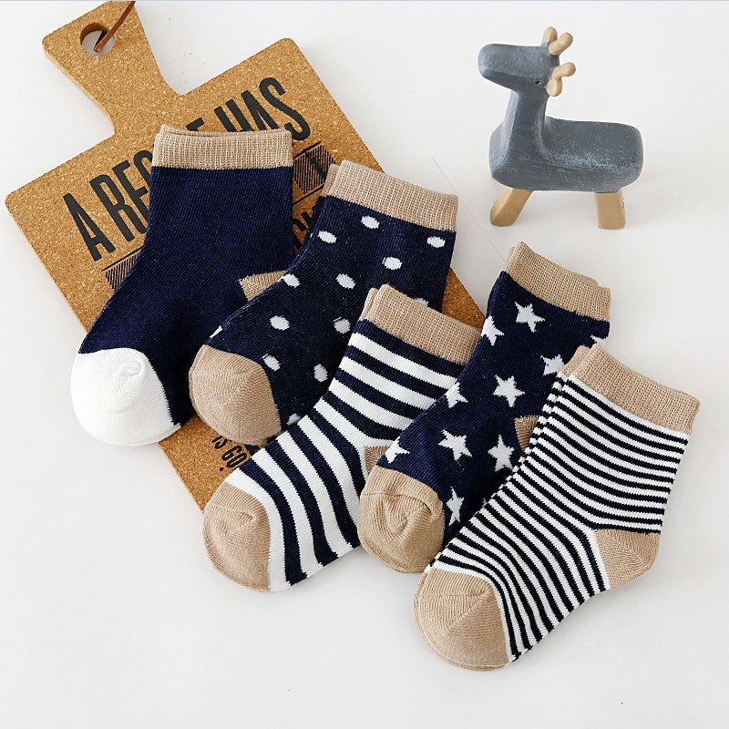 5Pairs Pure Cotton Animal Design socks