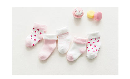 5 Pair Thick Cartoon Cotton Socks