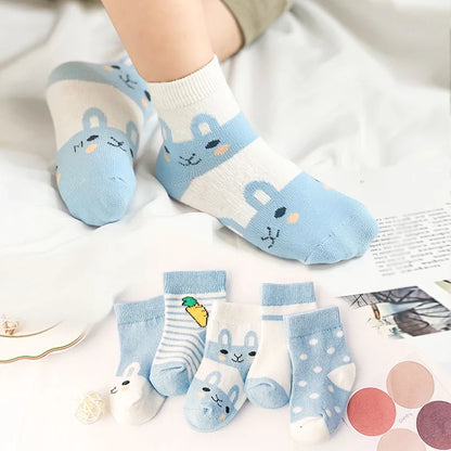 5Pairs Pure Cotton Animal Design socks