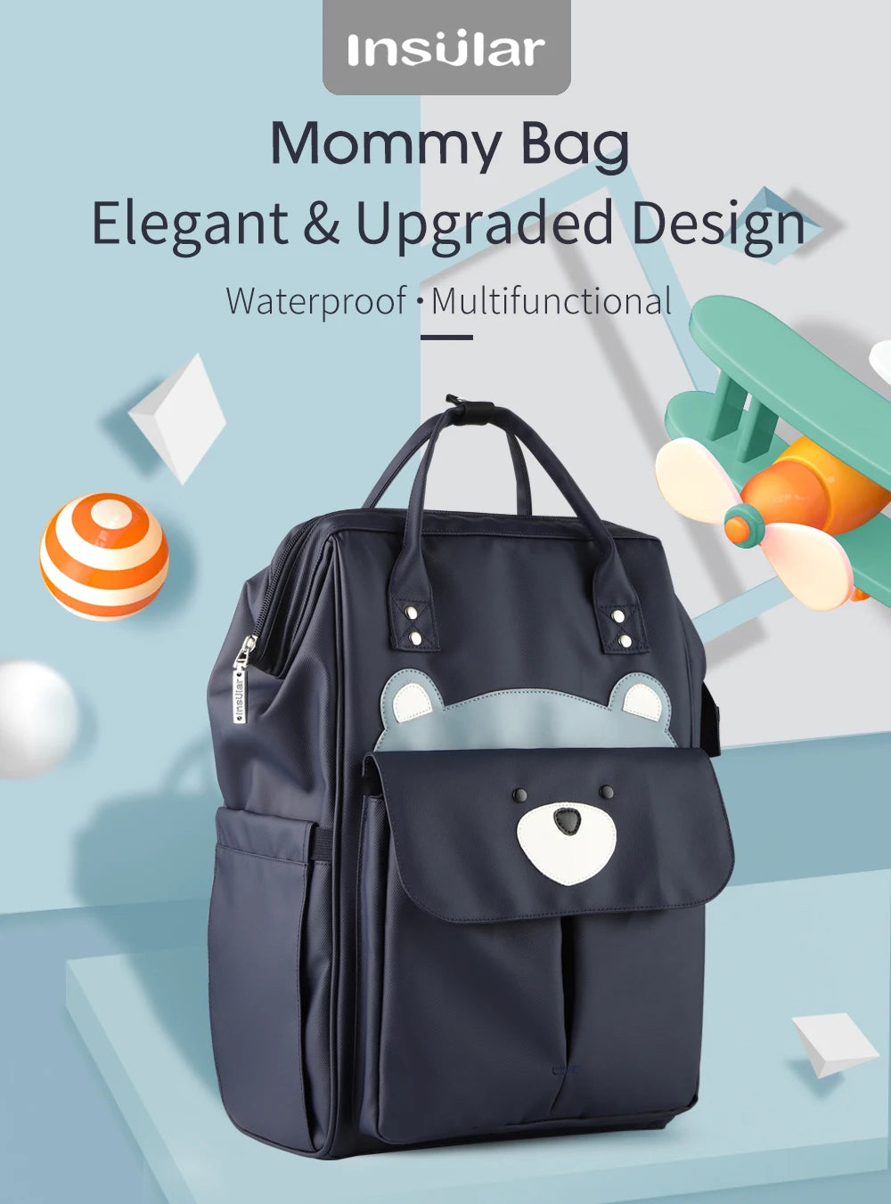 Insular Waterproof Mummy Nappy Backpack