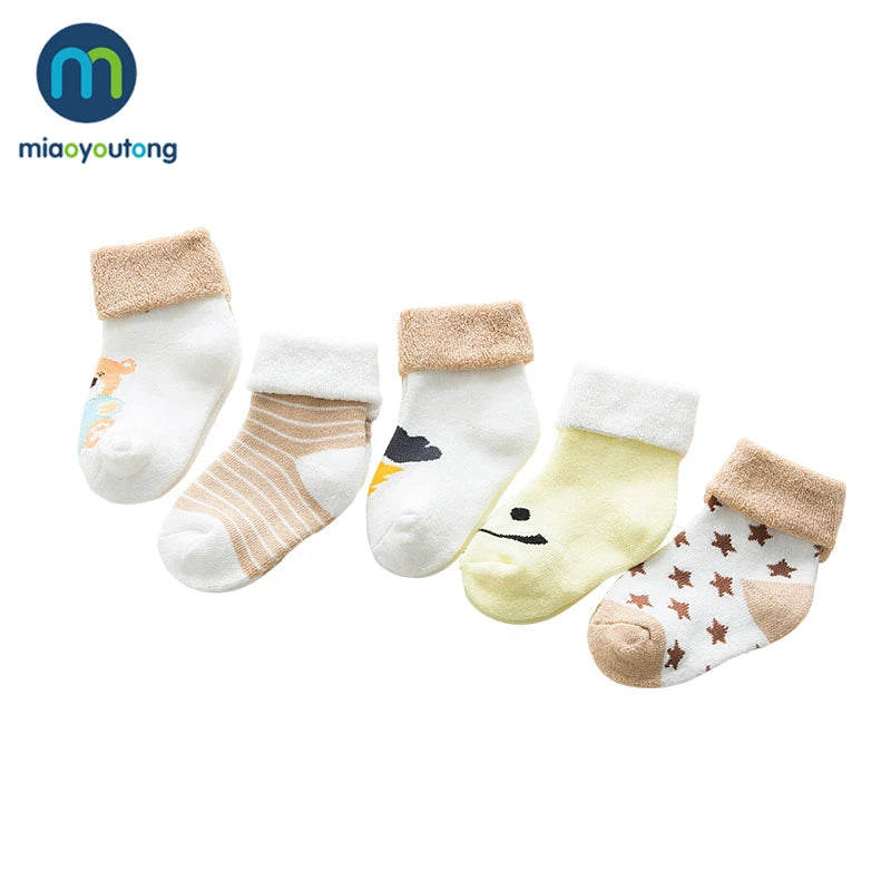 5 Pair Thick Cartoon Cotton Socks