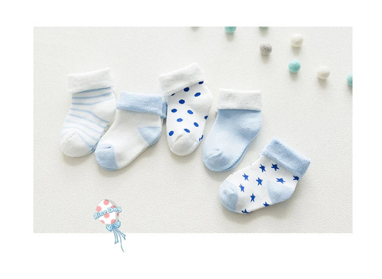 5 Pair Thick Cartoon Cotton Socks