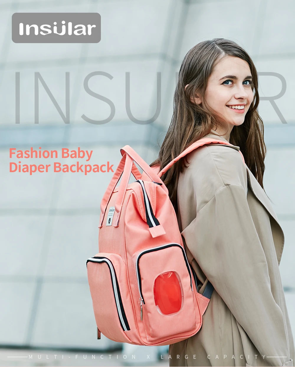 Insular Waterproof Mummy Nappy Backpack