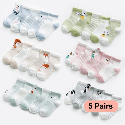 5Pairs/lset  0-2Y Socks Baby Socks