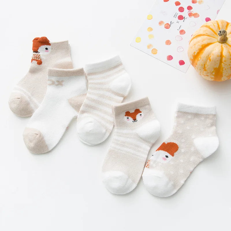 5Pairs/lset  0-2Y Socks Baby Socks