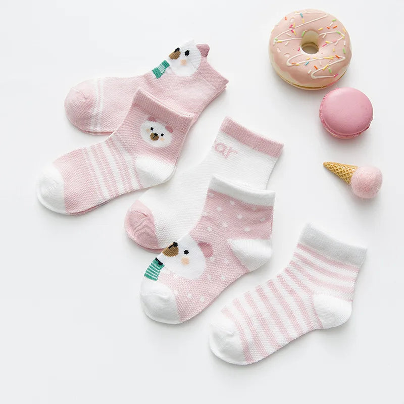 5Pairs/lset  0-2Y Socks Baby Socks