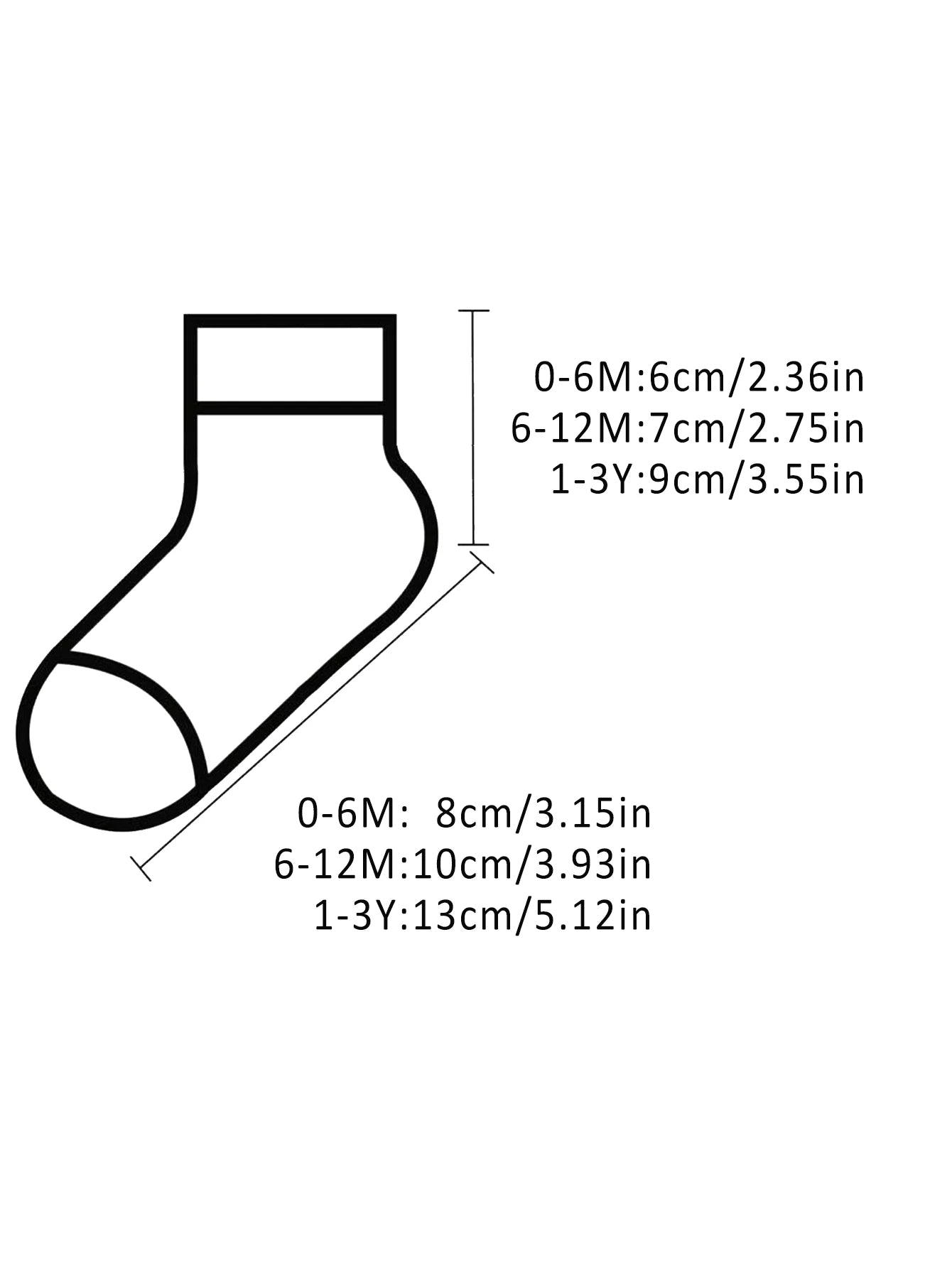 5pairs/set Cartoon Pattern & Solid Color Socks