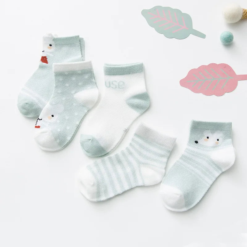 5Pairs/lset  0-2Y Socks Baby Socks