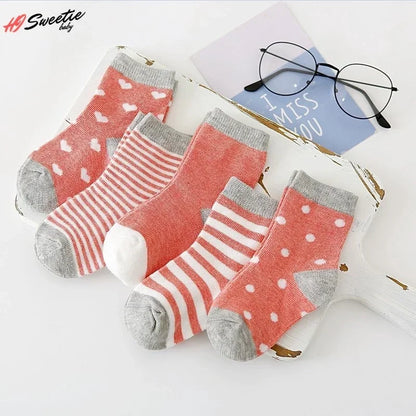 5Pairs Pure Cotton Animal Design socks