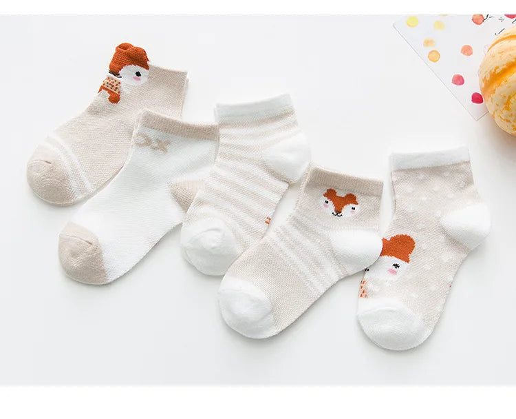 5Pairs/lset  0-2Y Socks Baby Socks