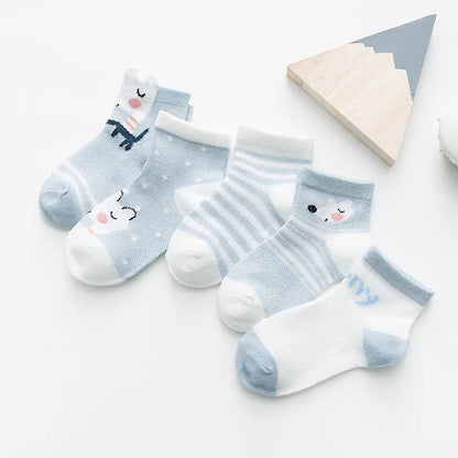 5Pairs/lset  0-2Y Socks Baby Socks