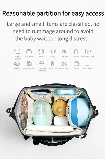 waterproof USB Diaper bag