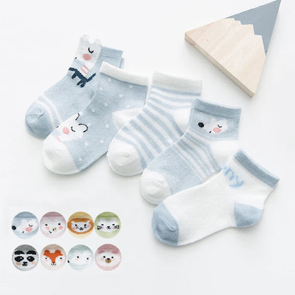 5Pairs/lset  0-2Y Socks Baby Socks