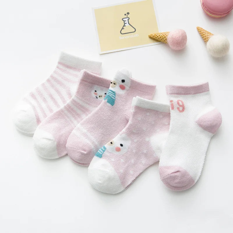 5Pairs/lset  0-2Y Socks Baby Socks