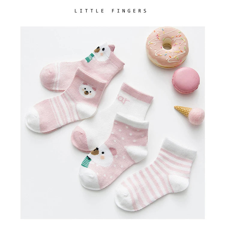 5Pairs/lset  0-2Y Socks Baby Socks