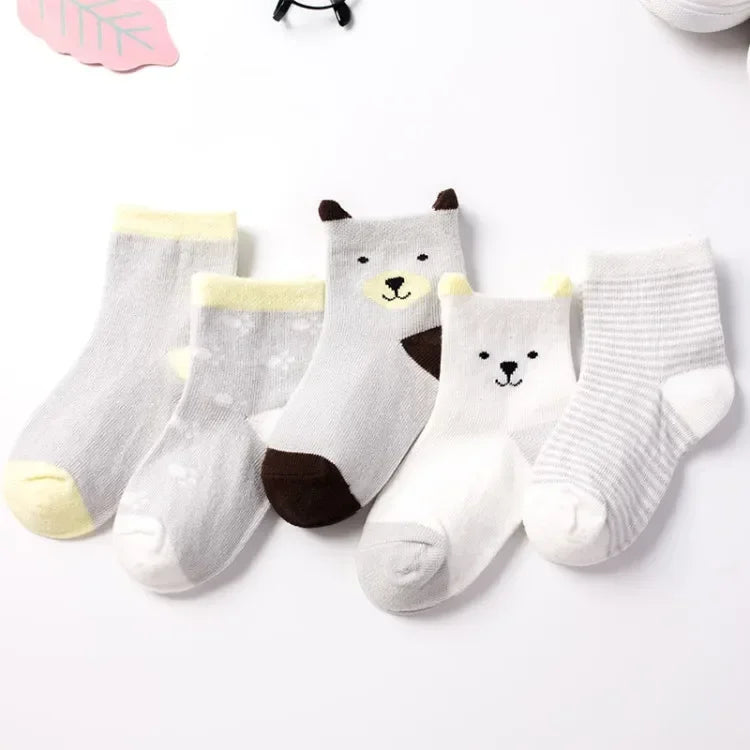 5Pairs Pure Cotton Animal Design socks