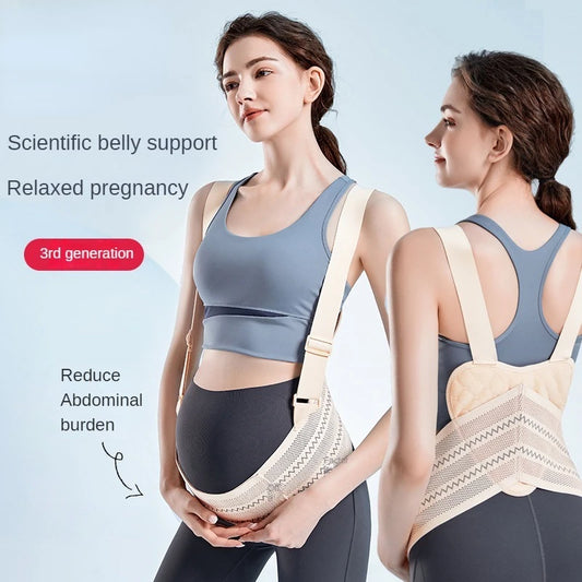 Maternity Belt Pregnant Belly Pregnancy Support Band Double Support Back Waist Care Relieving Back Pelvic Pain Adjustable