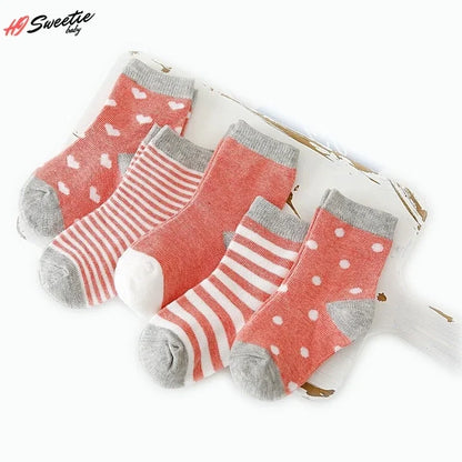 5Pairs Pure Cotton Animal Design socks